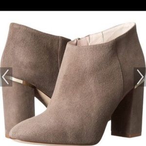 Kate spade Darota kid suede bootie in Mousse.